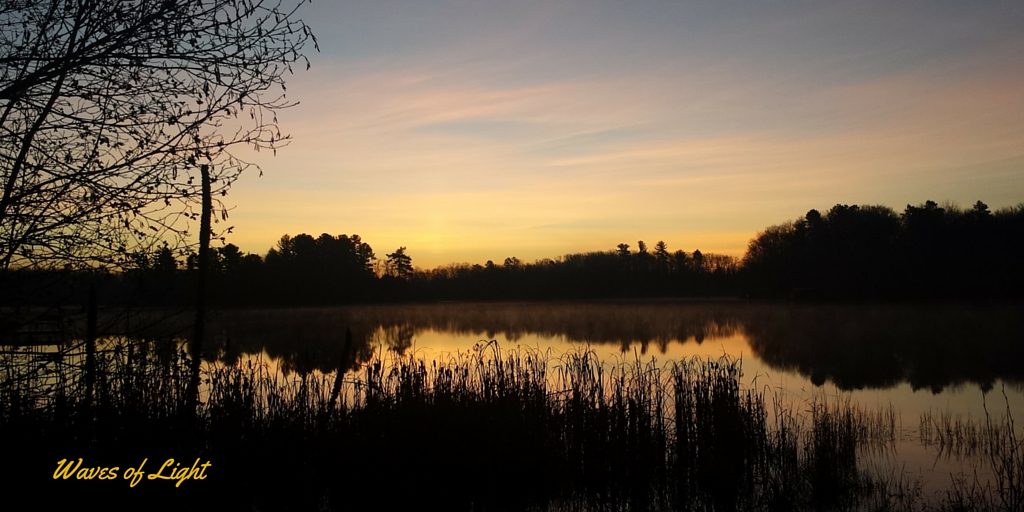 Sun Setting over lake